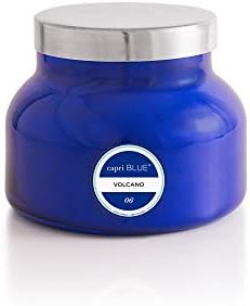 Capri Blue Volcano Scented Candles – Luxury Candles for Home Scented with Tropical Fruit & Sugared Citrus – Soy Candle Wax Blend – Tropical Candle – Jar Candles – Blue Candle (19 oz)
