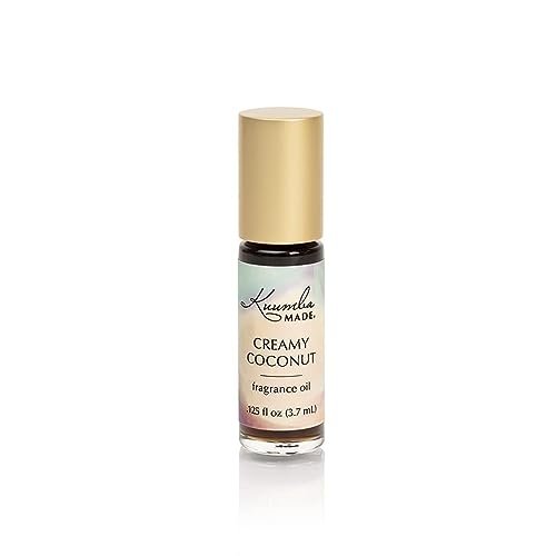 Kuumba Made Creamy Coconut Fragrance Oil Roll-On 0.13 fl oz (3.7ml) | Rollerball Perfume | Alcohol Free