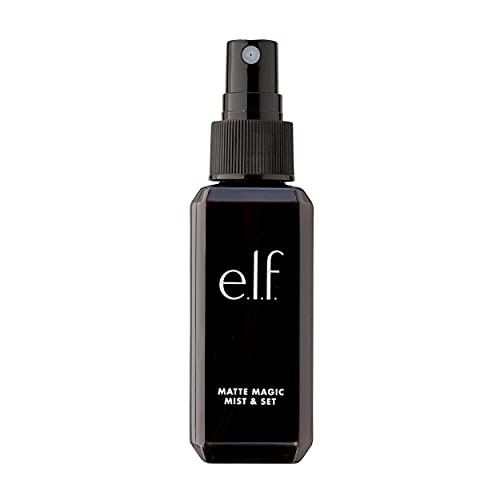 e.l.f. Matte Magic Mist & Set – Small, Lightweight, Long Lasting, Mattifying, Revitalizes, Controls Shine, Refreshes, Hydrates, All-Day Wear, 2.0 Fl Oz