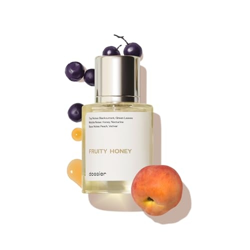 Dossier – Fruity Honey – Eau de Parfum – Inspired by J.Malone’s Nectarine Blossom & Honey – Perfume Luxury – Pure Infused – Paraben-Free – Vegan – For Women Men Unisex – Fragrance 1.7 oz (Spray 50ml)