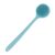 DNC Soft Silicone Back Scrubber Shower Bath Body Brush with Long Handle (Blue)
