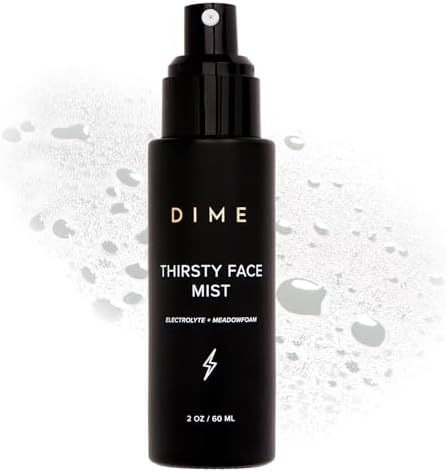 DIME Beauty Thirsty Face Mist with Electrolytes, Meadowfoam, and Sea Buckthorn, Hydrating Facial Spray, 2 oz / 60 ml