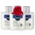 NIVEA MEN Sensitive Soothing Post Shave Balm with Vitamin E, Pro-Vitamin B5 and Chamomile Extract, Alcohol Free After Shave Balm for Men, 3 Pack of 3.3 Fl Oz Bottles