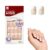 KISS Everlasting, Press-On Nails, Nail glue included, ‘Infinite’, French, Medium Size, Squoval Shape, Includes 28 Nails, 2g Glue, 1 Manicure Stick, 1 Mini file