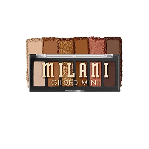 Milani Gilded Mini Eyeshadow Palette with 6 Matte & Shimmer Hues – Champagne Problems