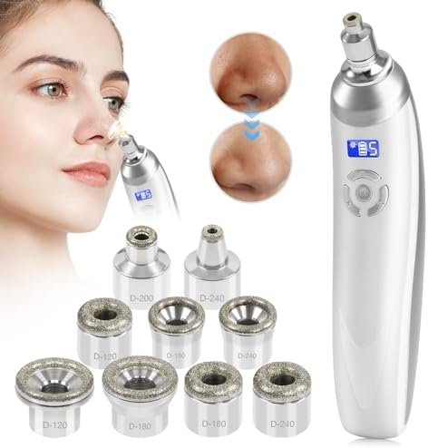 Upgraded Diamond Micro-Dermabrasion Facial Machine, Professional Facial Deep Cleasing Tool, Home Use Facial Skin Care Equipment