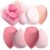 Makeup Sponge Set BS-MALL Blender Sponges 7 Pcs for Liquid, Cream, and Powder, Multi-colored with 1 Mini Makeup Sponge Pink (A-Pink）