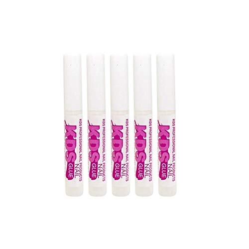 5 pcs KDS Nail Tip Glue – Adhesive Super Bond for Acrylic Nails Tips – 0.07 oz for Each Glue
