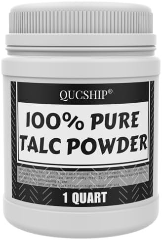 Qucship Ultra-Pure, Fine Talc Powder, Odorless & Sweat-Removing Talcum Powder, Quality Talc Powder for Industrial Automobile Tire Lubrication, Affordable Talc Thickener for Paint, Coating, Etc