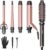 Wavytalk 5 in 1 Curling Iron Set with Curling Brush and 4 Interchangeable Ceramic Curling Wand (0.35″-1.25”), Instant Heat Up, Dual Voltage Hair Curler