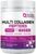 NATURE TARGET Multi Collagen Peptides Powder – Type I, II, III, V, X – Hydrolyzed Collagen Peptides with Vitamin C Hyaluronic Acid, Supports Skin Hair Nail & Joint, Grass-Fed, Non-GMO, 35 Servings