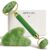 Rena Chris Face Roller & Gua Sha Set, Natural Jade Massage Tools for Jawline Sculpting and Puffiness Reducing, Beauty & Skincare