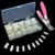 Acrylic Nail Tips 500pcs, French Fake Nails Natural False Nail Tips with Nail Clipper and Storage Case for Nail Art Salon and Home DIY (10 Sizes)