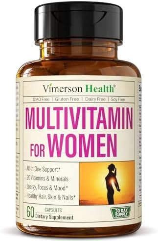 Multivitamin for Women – Complete Womens Multivitamin & Multimineral with Vitamin A, C, D, E, B12, Zinc & More Vitamins for Women – Womens Vitamins for Energy, Focus, and Womens Health. 60 Capsules