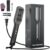 Hair Straightener Brush, Negative Ion Flat Iron & Straightening Comb 2 in 1 with Convenient Comb, Fast Heating, Anti-Scalding, 30s Fast Heating, 5 Temp Settings 284℉ – 392℉ (Gunmetal Gray)