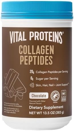 Vital Proteins Collagen Peptides Powder, Promotes Hair, Nail, Skin, Bone and Joint Health, Chocolate, 13.5 oz, Pack of 1