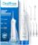 Oralfree Water Dental Flosser Cordless for Teeth Cleaning – 4 Modes Oral Irrigator 300ML Braces Flossers Cleaner, Rechargeable Portable IPX7 Waterproof Powerful Battery for Travel Home