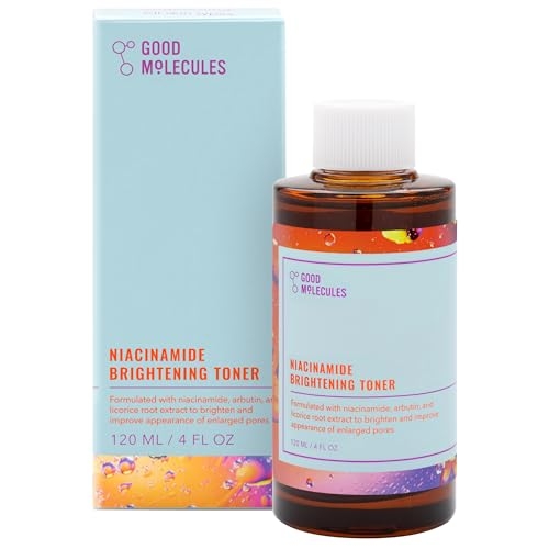 Good Molecules Niacinamide Brightening Toner – Facial Toner with Niacinamide, Vitamin C and Arbutin for Even Tone, Enlarged Pores – Skincare for Face