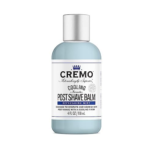 Cremo Cooling Formula Post Shave Balm, Soothes, Cools And Protects Skin From Shaving Irritation, Dryness and Razor Burn, 4 Oz