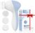 COSLUS Facial Cleansing Brush Silicone Face Scrubber: 3 in1 FBS-D Electric Exfoliating Massage Device Waterproof Deep Cleaning Exfoliation Rotating Spa Machine – Electronic Skin Care Wash Clean System