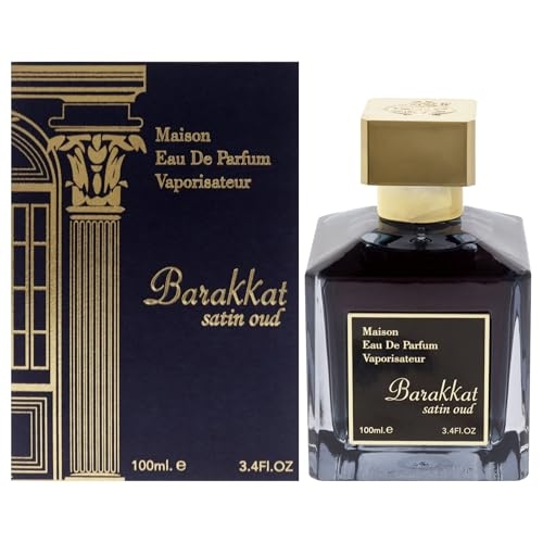 Maison Barakkat Satin Oud by Fragrance World for Unisex – 3.4 oz EDP Spray