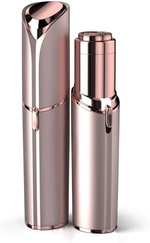 Facial Hair Remover for Women – as Seen on TV Painless Face Shaver – Electric Hair Removal Device for Face Lips Peach Fuzz with Light (Rose Gold)