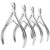 LePinko 4 Packs Upgraded Cuticle Trimmer kit, Sharp Dead Skin Clipper, Labor-saving Cuticula Remover for Fingernail Toenail, Manicure Pedicure Tool for Women Men, 5mm Jaw