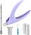 Acrylic Nail Clippers with Magnets Sizer, Fake Acrylic Nail Cutter for Nail Tips False Gel Nail Tips Cutters, Artificial Nail Tip Trimmer Almond Nail Shaper Nail Tools with Cuticle Pusher