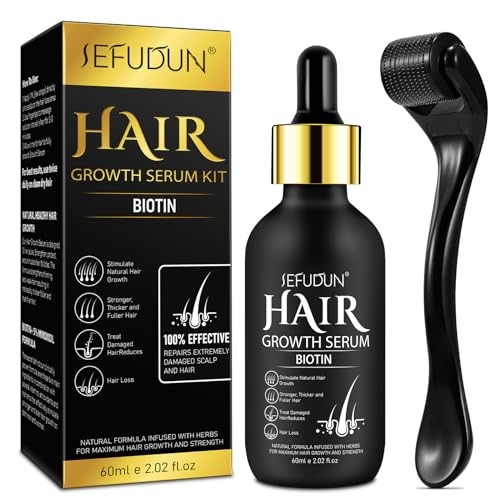 5% Minoxidil Hair Growth Oil for Men and Women – Regrowth Serum, Extra Strength Spray for Hair Loss, Thicker Healthier Hair, Beard Growth Kit, Topical Treatment, 2.02 oz