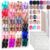 FANDAMEI Press on Nails, 24 Colors 576PCS Press on Nails Short, Matte Glossy Press on Nails Short Square. Glitter Press on Nails Short Round. Natural Fit Lightweight Fake Nails Natural for Nail Art
