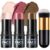3Pcs Cream Contour Stick Makeup Kit,Shades with Highlighter Stick,Blush Stick and Bronzer Contour Stick for Sculpt the Cheeks,Long Lasting,Waterproof,Matte & Dewy Finish,LIGHT MEDIUM (#02,05,06)
