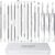 Pimple Popper Tool Kit, IUMAKEVP 15 PCS Professional Stainless Steel Blackhead Remover Comedone Extractor Tools for Removing Zit on Face – Acne Removal Kit with Metal Case (Silver)