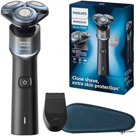 Philips Norelco Shaver 5000X, Rechargeable Wet & Dry Shaver with Precision Trimmer and Storage Pouch, X5006/85