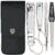 3 Swords Germany – Brand Quality 4 Piece Manicure Pedicure Grooming kit Set for Professional Finger & Toe Nail Care Tweezers File Clipper Fashion Leather case in Gift Box, Made by 3 Swords (77211)