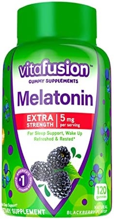 Vitafusion Extra Strength Melatonin Gummy Vitamins, 5mg, 120 ct Gummies