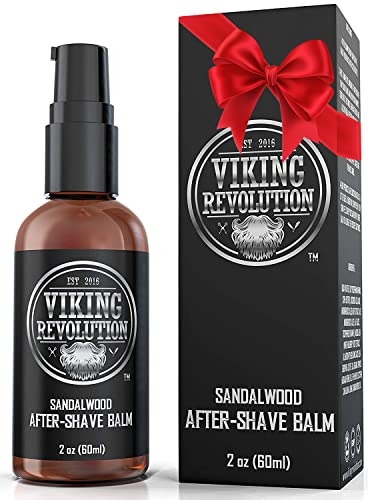 Viking Luxury After-Shave Balm – Soothes Face, Moisturizes After Shaving, Eliminates Razor Burn – Sandalwood Scent