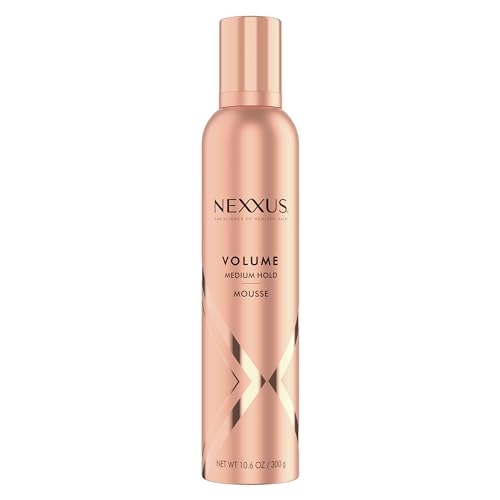 Nexxus Volumizing Foam Hair Mousse, Volume Volumizing Mousse, Hair Styling Mousse, Pink, 10.6 Ounce (Pack of 1)